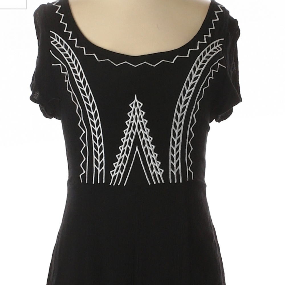 May & July romper S Small 100% rayon beautiful stitching and detail in back